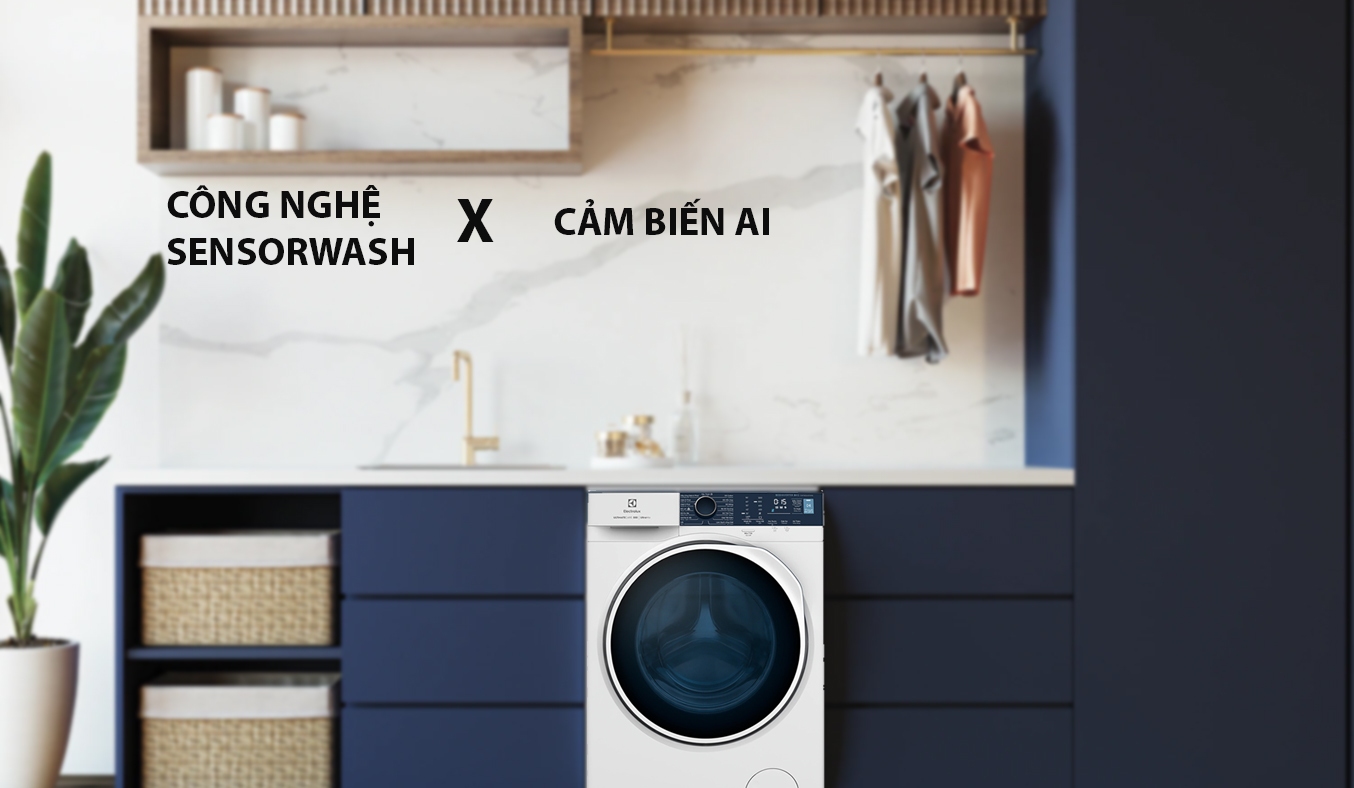 Máy giặt sấy Electrolux Inverter 11 kg EWW1142Q7WB lồng ngang