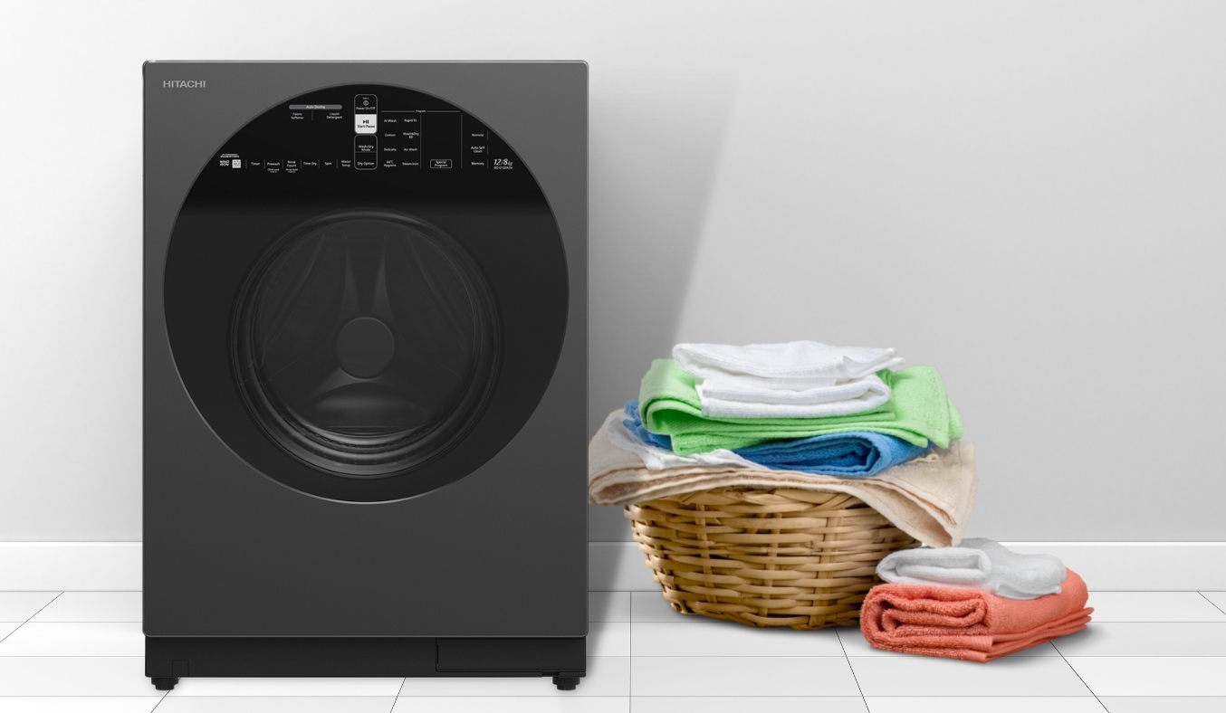 Máy giặt sấy Hitachi inverter 12 kg BD-D120XGV giá tốt
