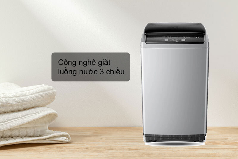 Máy giặt lồng đứng Sharp 7,5 kg ES-Y75HV-S giá rẻ