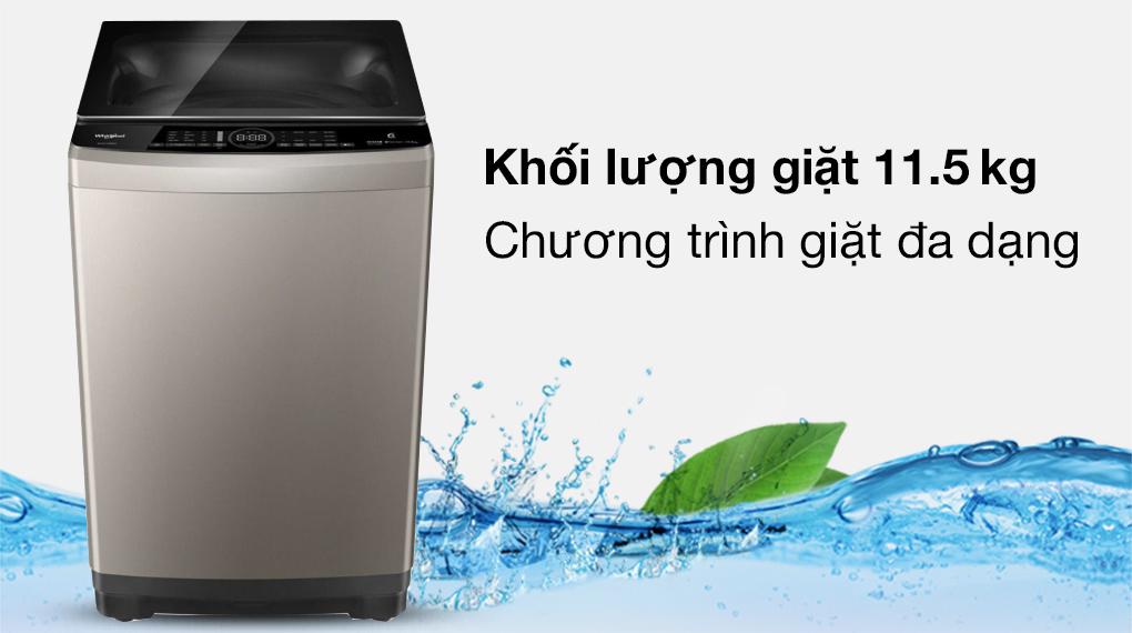 Máy giặt Whirlpool lồng đứng inverter 11.5 kg VWIID11502FG 2022 giá rẻ