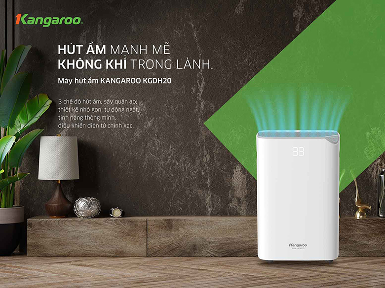 Máy hút ẩm Kangaroo 20 lít KGDH20 giá rẻ