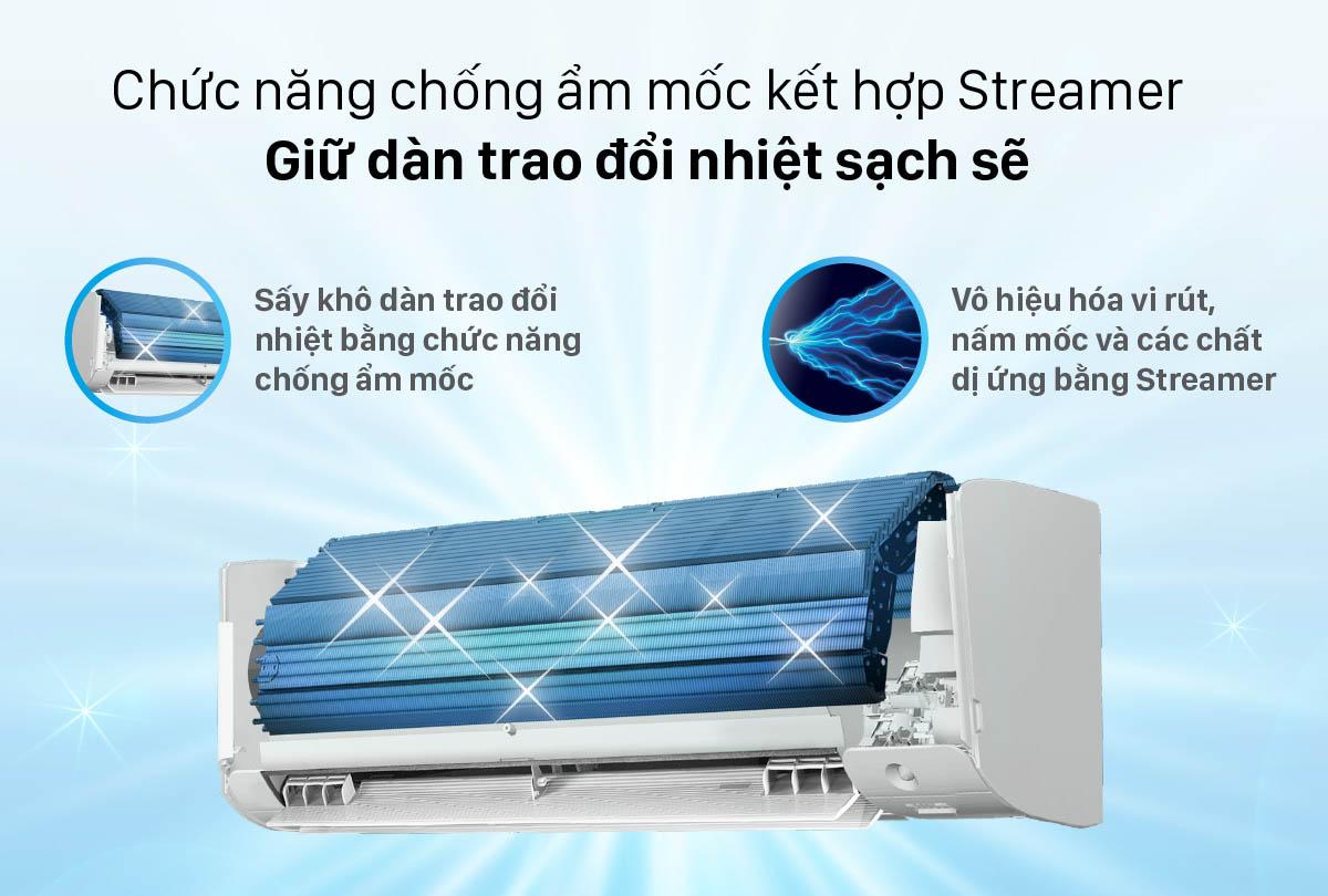 Điều hòa 1 chiều Daikin inverter 9000 btu FTKZ25VVMV