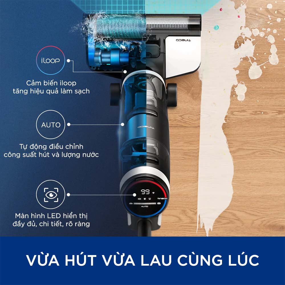 Máy lau sàn thông minh không dây Tineco Floor One S3 giá rẻ