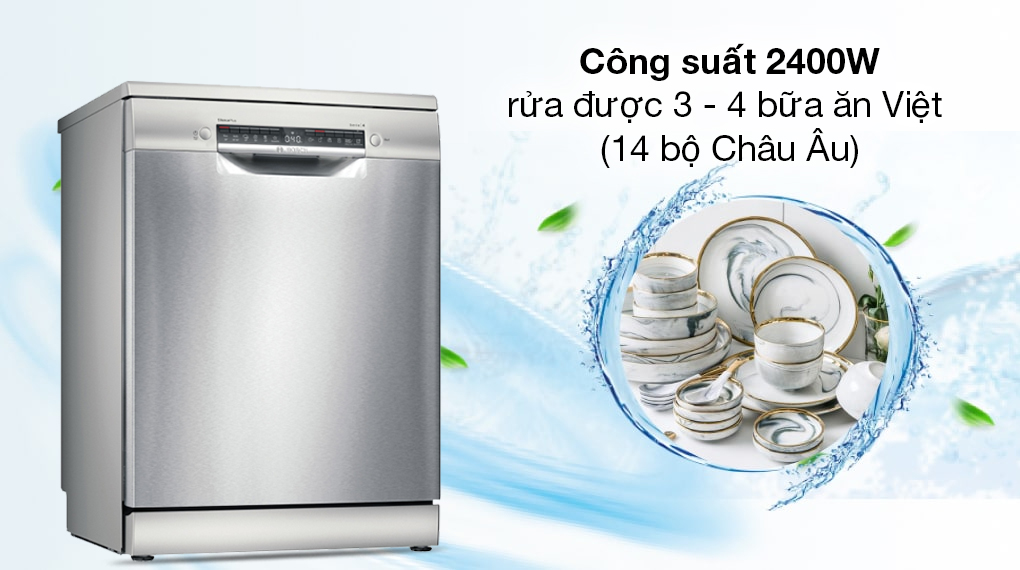 Máy rửa bát độc lập Bosch 14 bộ SMS4EMI06E