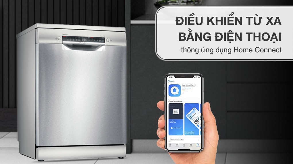 Máy rửa bát độc lập Bosch 14 bộ SMS4EMI06E