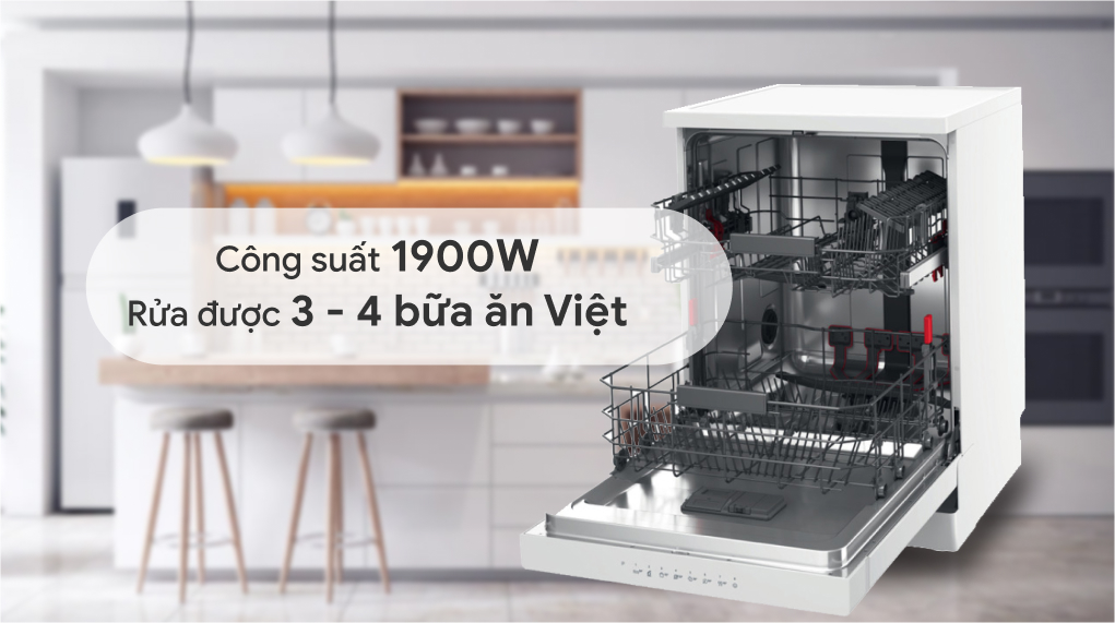 Máy rửa bát độc lập Whirlpool 14 bộ WFC 3C26P 2022 giá rẻ