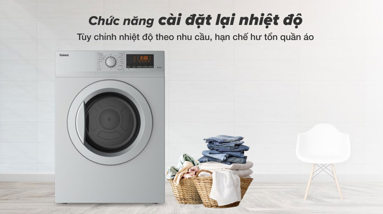 Máy sấy thông hơi Galanz 8 kg DV-80T5C(S) giá rẻ