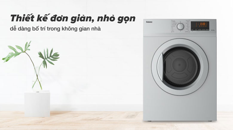 Máy sấy thông hơi Galanz 8 kg DV-80T5C(S) giá rẻ