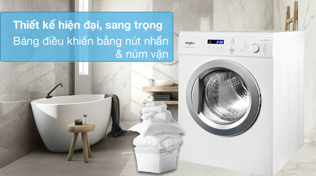 Máy sấy thông hơi Whirlpool 7 kg AWD712S2 2022 giá rẻ