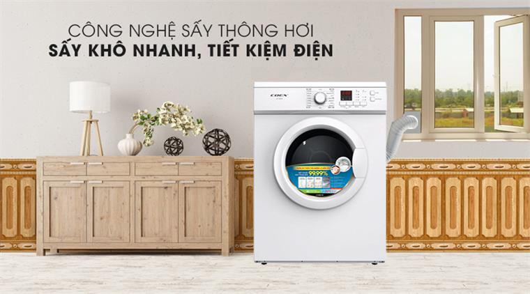 Máy sấy quần áo thông hơi Coex 7,2kg CD-70AVW