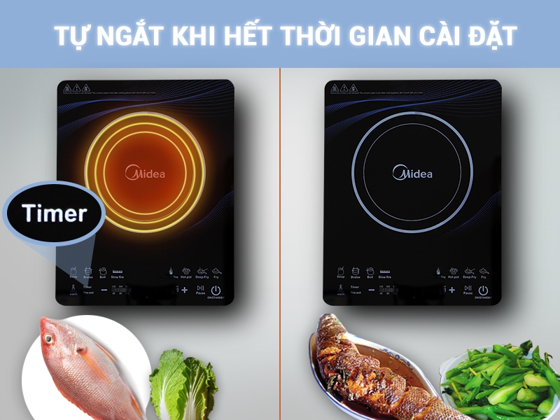 Bếp từ đơn Midea MI-T2112DA giá rẻ