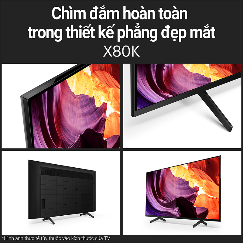 Smart Tivi Sony 4K 43 inch Android TV Mới 2022 KD-43X80K 