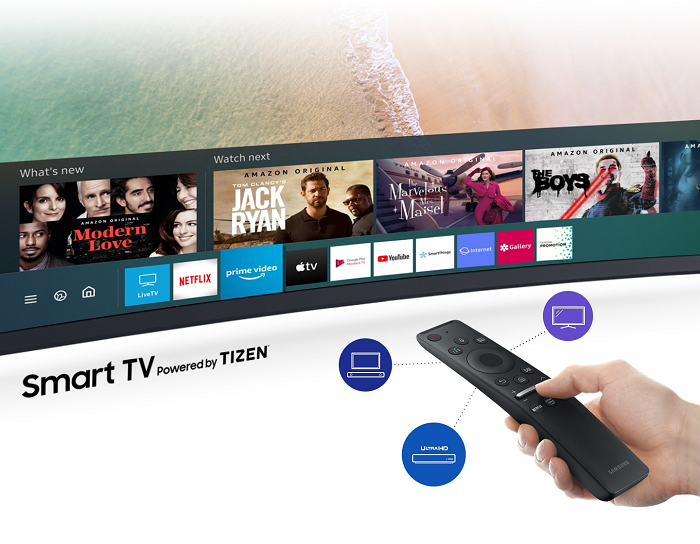Tivi Samsung màn hình cong 4K Ultra HD 65 Inch 65TU8300