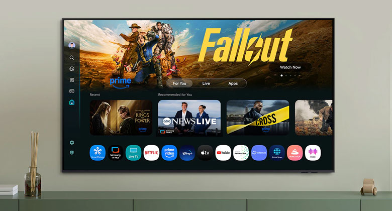 Tivi Samsung 75 inch 2025 - Hệ điều hành One UI Tizen