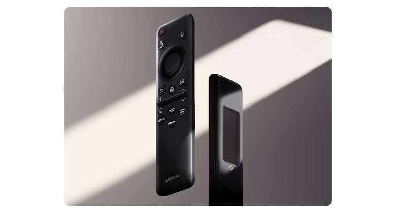 Tivi Samsung 75 inch giá rẻ nhất - Điều khiển sử dụng năng lượng mặt trời