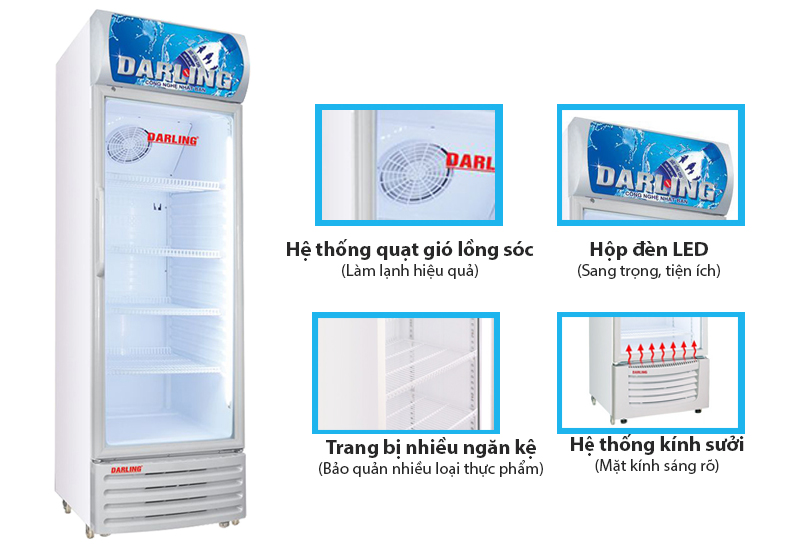 Tủ mát Darling 280 lít DL-2800A 