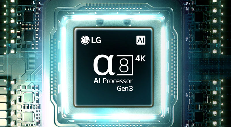 Bộ xử lý α8 AI Gen3 trên LG OLED65B6PSA