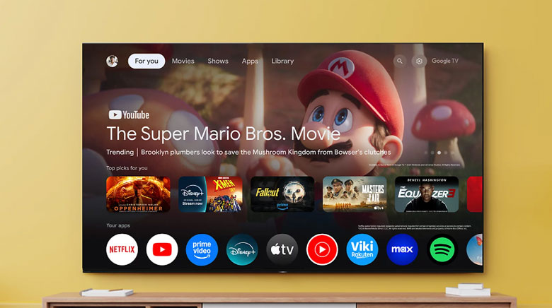Google Tivi Sony K-55XR50 - Google TV và Wi-Fi 6