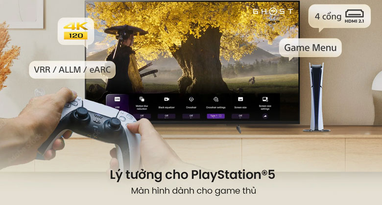 Google Tivi Sony K-85XR30M2 - Chơi game 4K 120 Hz