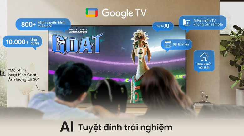Google Tivi Sony K-98XR70M2 - Hệ điều hành Google TV
