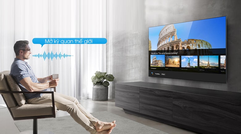 Smart Tivi TCL 4K 43P725 43 inch UHD điều khiển bằng giọng nói