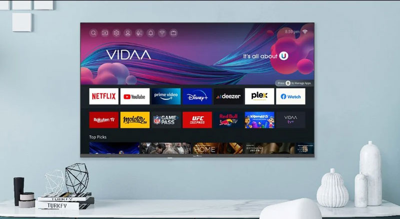 Hệ điều hành VIDAA U9.6 trên Toshiba 100Z670SP