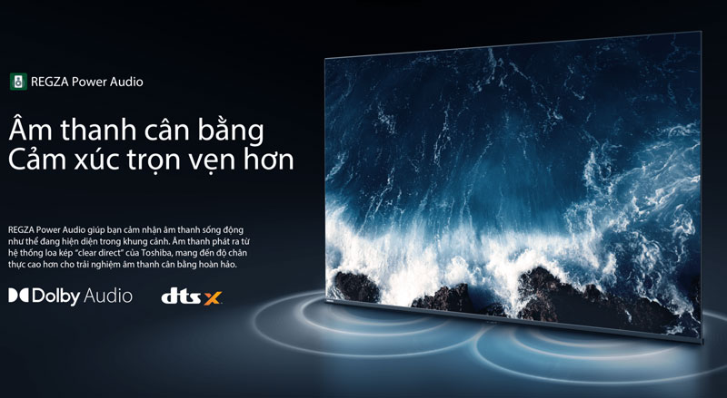 Âm thanh DTS Virtual:X trên Toshiba 32V35RP