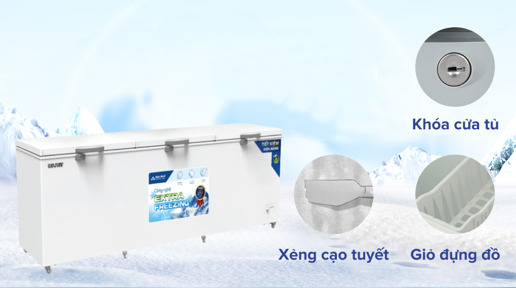 Tủ đông Hòa Phát 3 cánh 1190 lít HPF AD61190.1