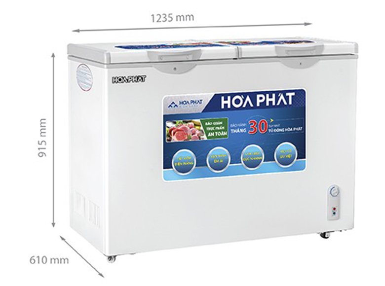 Tủ đông Hòa Phát HCF 606S2Đ2 245 lít giá rẻ