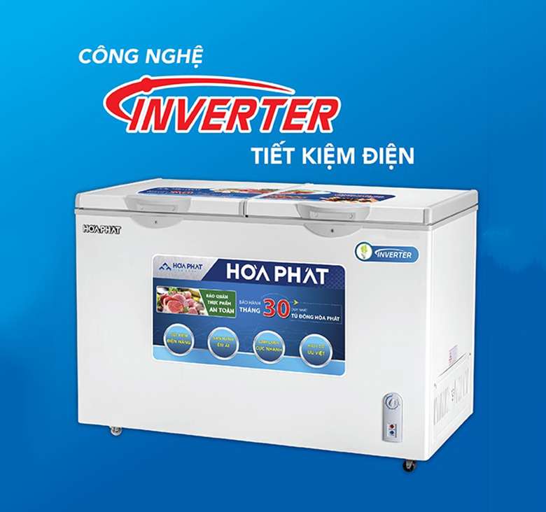 Tủ đông Hòa Phát HCFI 666S1Đ2 inverter 352 lít giá rẻ