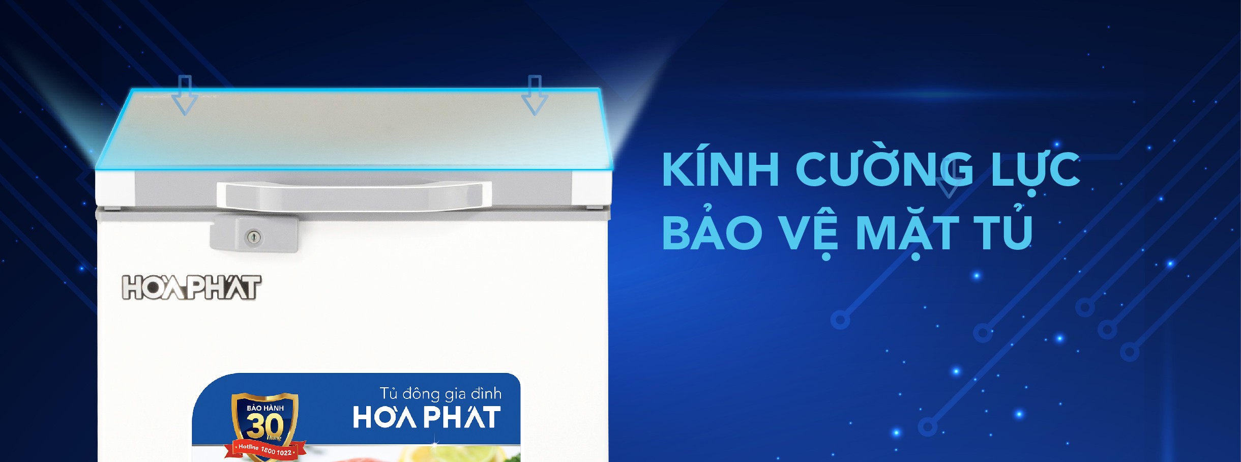 Tủ đông Hòa Phát 1 cánh 107 lít HPF AD6107.T1 giá rẻ