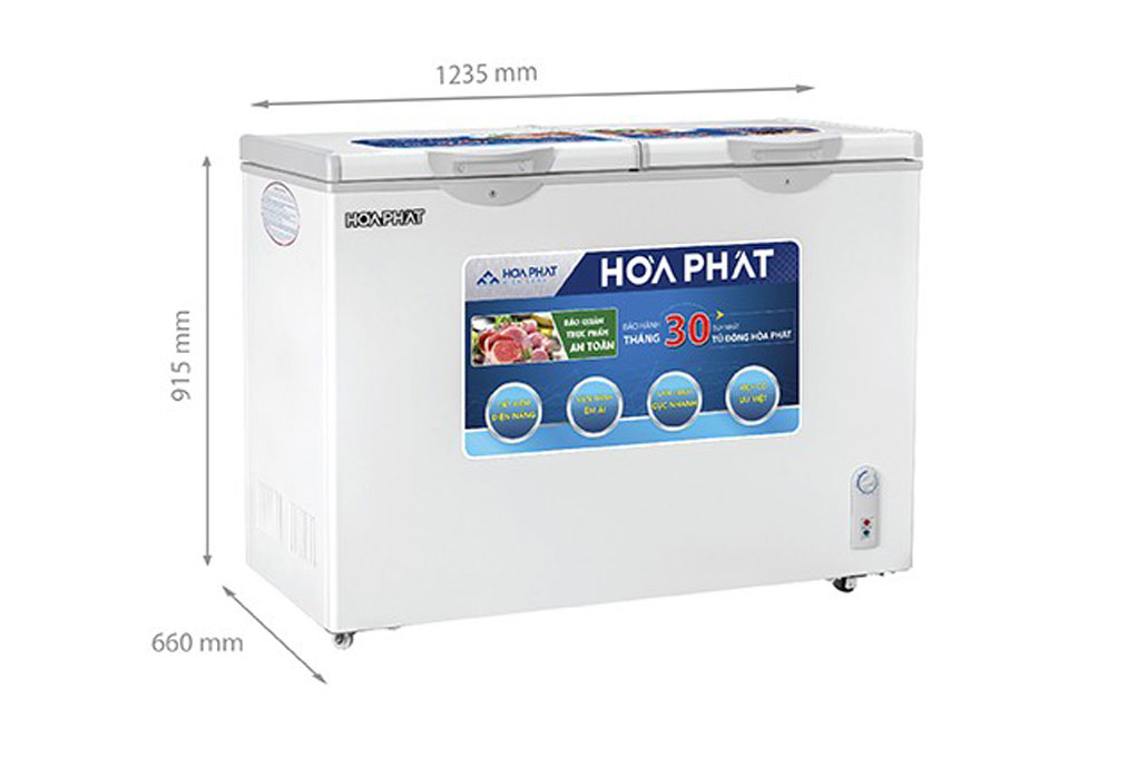 Tủ đông Hòa Phát HCFI 506S2Đ2 inverter 205 lít giá rẻ