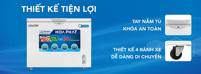 Tủ đông Hòa Phát HCFI 516S1Đ1 252 lít giá rẻ