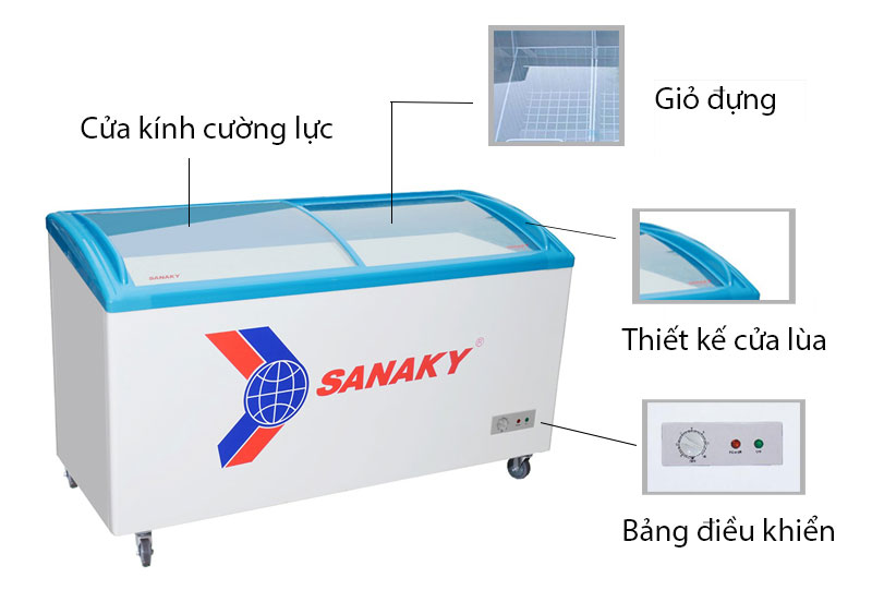 Tủ đông Sanaky VH-402KW dung tích 400 lít