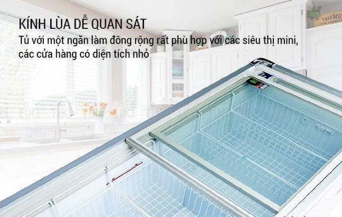 Tủ đông kính lùa Sumikura 700 lít dàn đồng SKFS-700F giá tốt