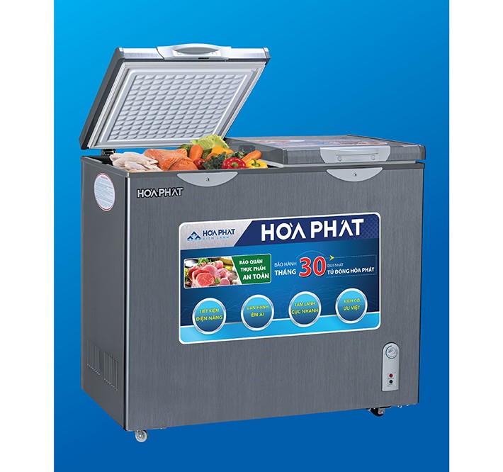 Tủ bảo quản Hòa Phát 205 lít HCF-506S2Đ2(SH) 2 ngăn đông, mát giá rẻ