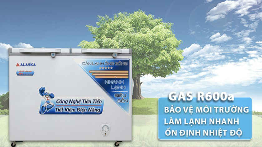 Tủ đông/mát Alaska Inverter 350 lít FCA3600CI