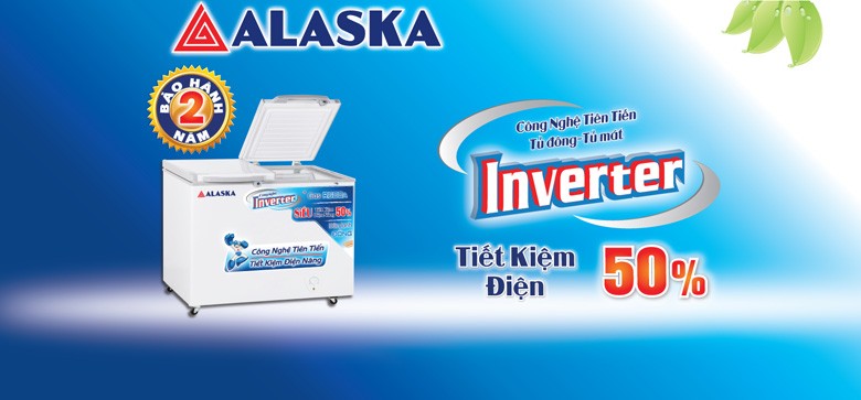 Tủ đông/mát Alaska Inverter 350 lít FCA3600CI
