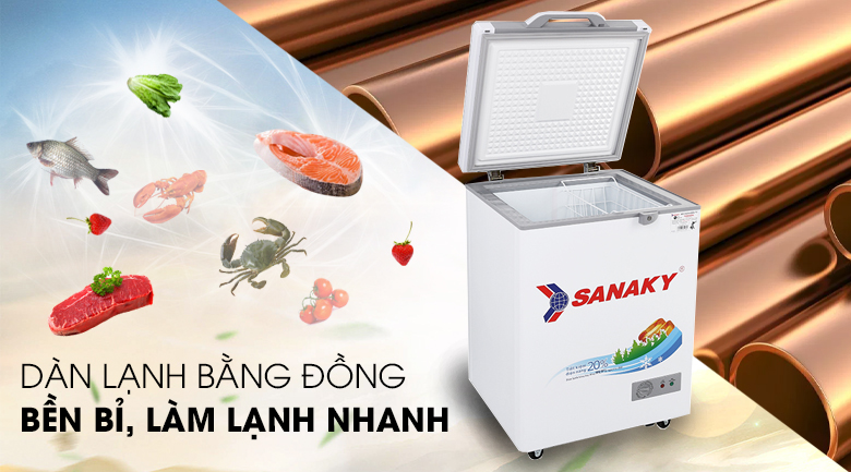 Tủ đông Sanaky 100 lít VH-1599HYK giá rẻ