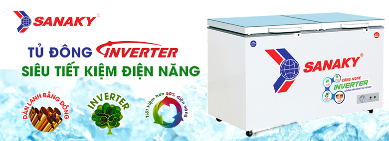 Tủ đông Sanaky Inverter 235 lít VH-2899A3
