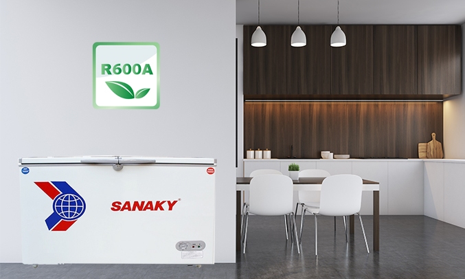 Tủ 2 ngăn đông mát Sanaky 260 lít VH-365W2