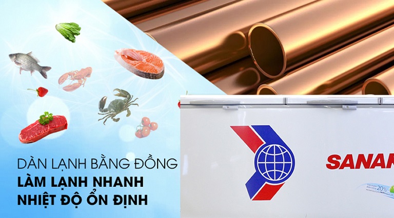 Tủ đông Sanaky 180 lít VH-2299A1 giá tốt