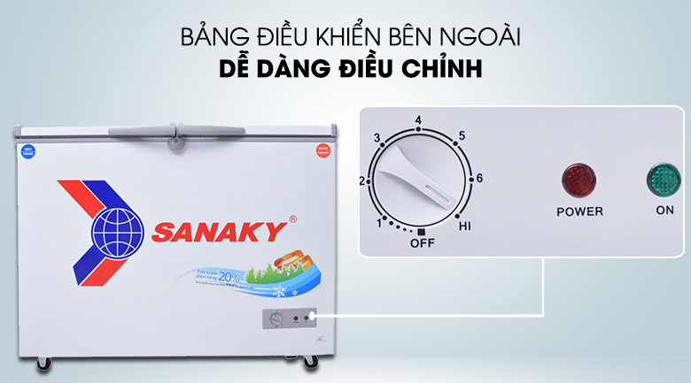 Tủ đông Sanaky 220 lít VH-2899W1 giá rẻ