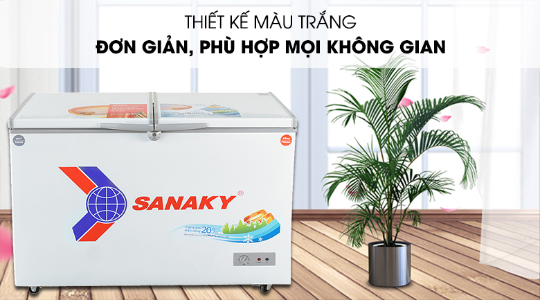 Tủ đông 2 ngăn Sanaky 260 lít VH-3699W1 giá rẻ