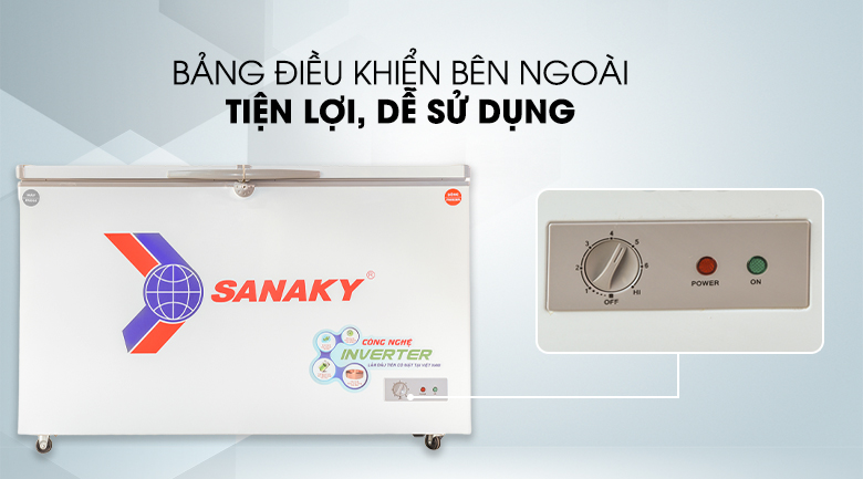 Tủ đông Sanaky inverter 280 lít VH-4099W3 giá rẻ