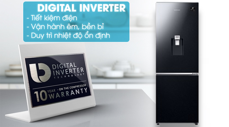 Tủ lạnh Samsung Inverter 307 lít RB30N4170BU/SV 2 cánh