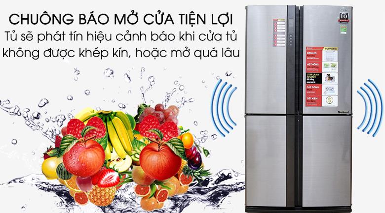 Tủ lạnh 4 cánh Sharp SJ-FX630V-ST - 626 Lít