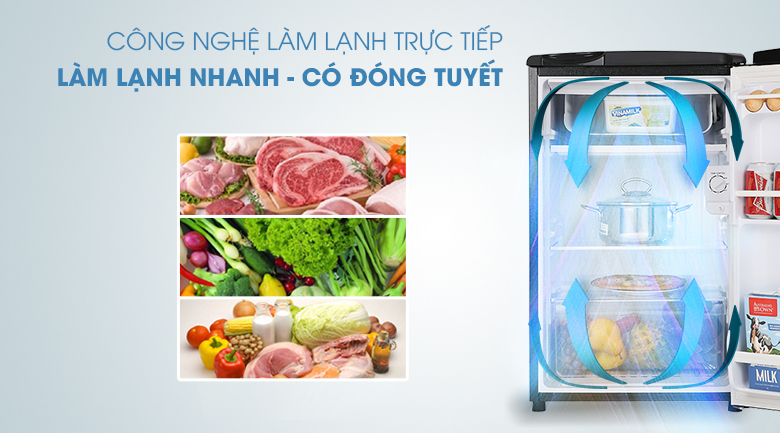 Tủ lạnh Aqua 90 lít AQR-D99FA BS