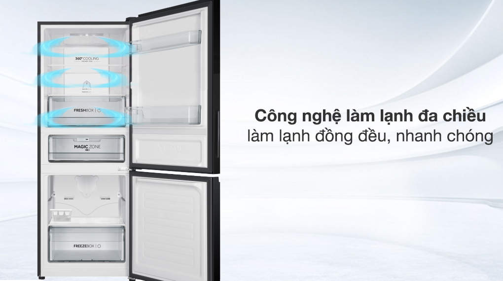 Tủ lạnh Aqua inverter 260 lít AQR-B310MA(FB) 2023