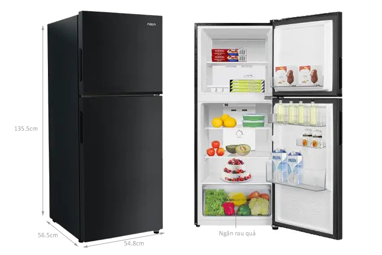 Tủ lạnh Aqua inverter 189 lít AQR-T220FA(FB) 2023